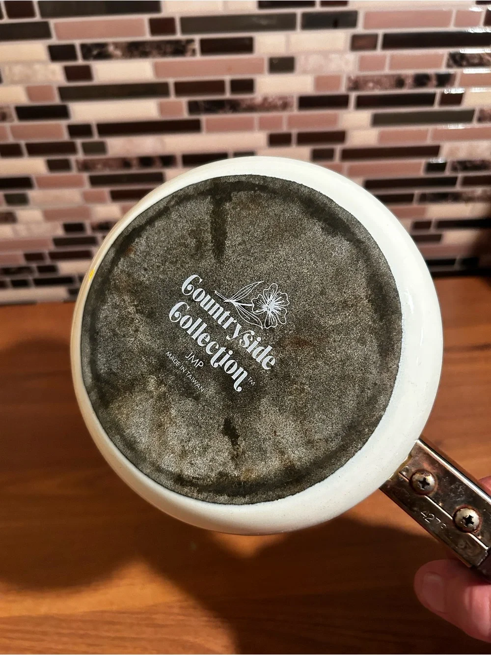 Vintage 1970’s Countryside Collection Enamel Sauce Pan